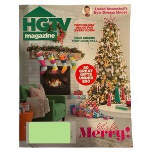 HGTV Magazine November December 2025 Lets Be Merry Fun Holiday Decor Every Room